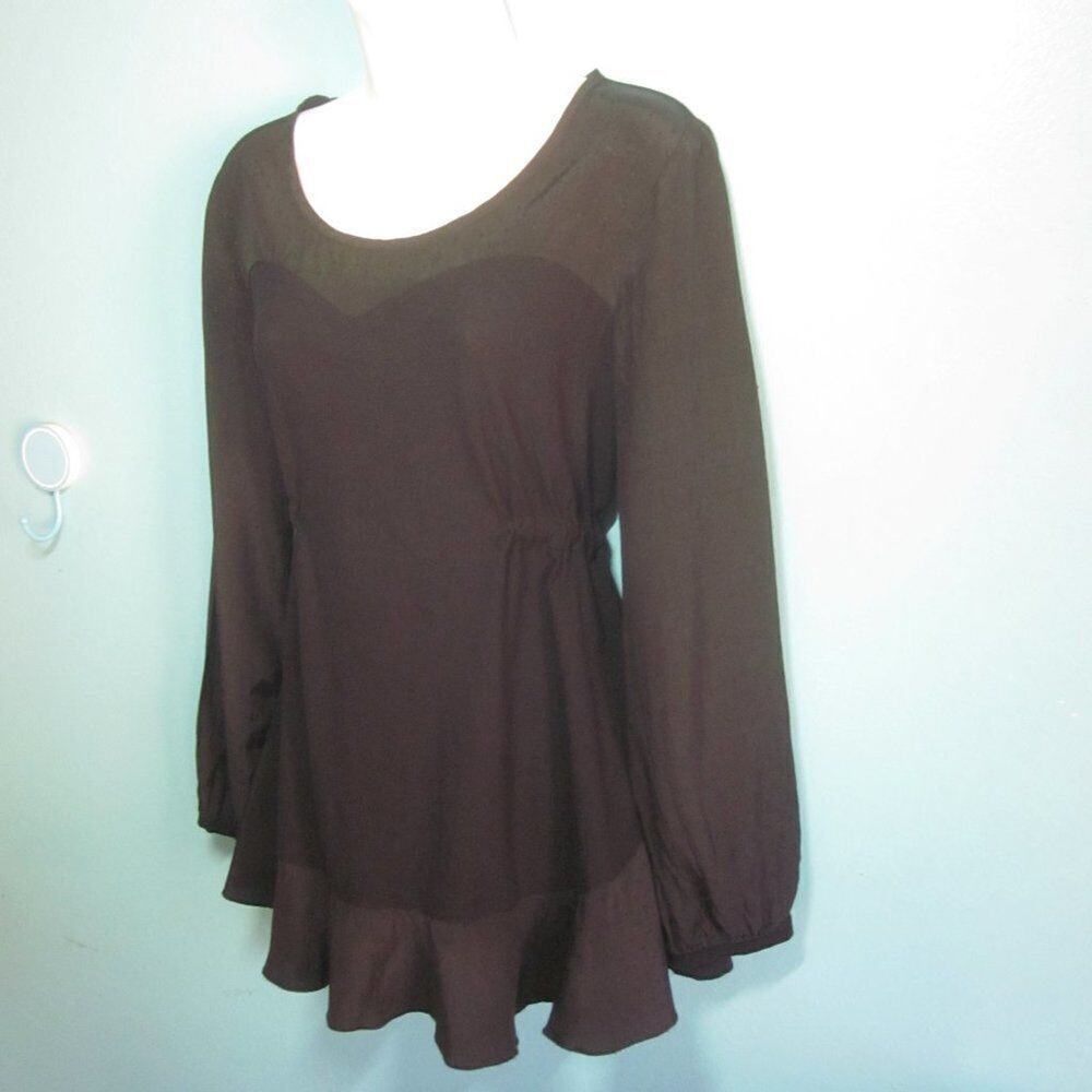 Cannisse Paris Womens Black Top Size 2 (US 6 / 8)